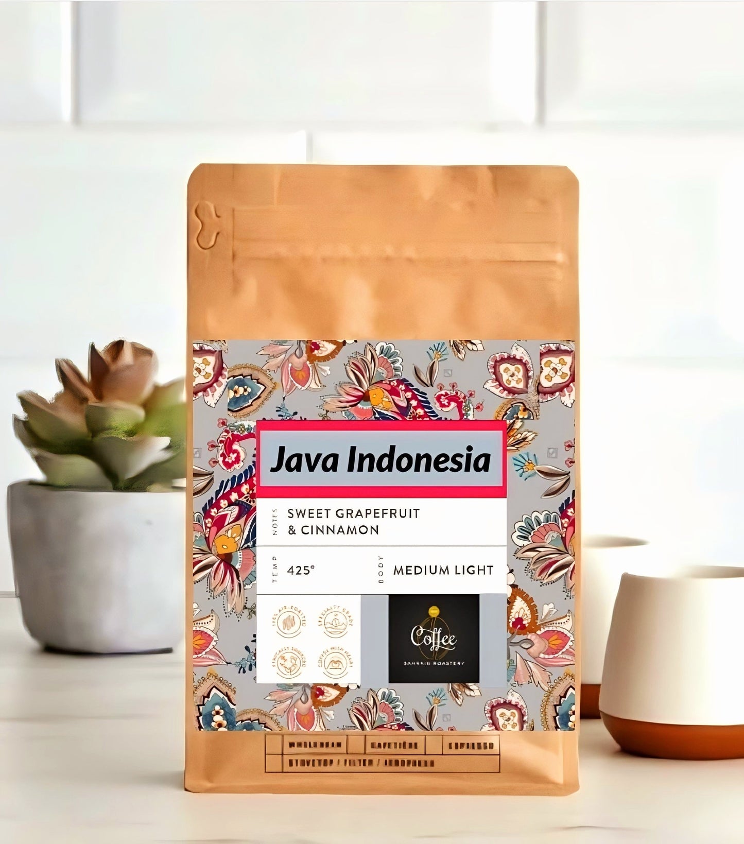 Java Indonesia Coffee Beans 1/2 KG بن قهوة الجافا الإندونيسية